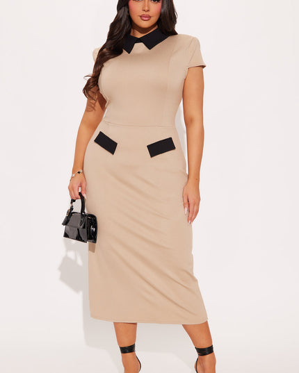 Fashion Nova All Business Body Sculpting Women's Midi Dress