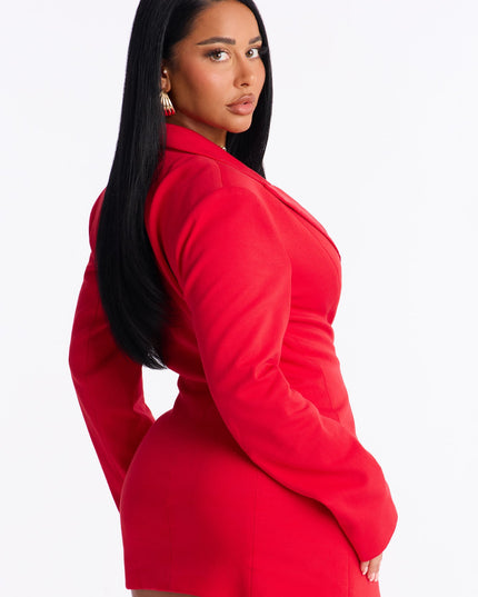 Fashion Nova Noemi Women's Micro Mini Blazer Dress