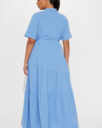 Fashion Nova Julia Maxi Shirt Women's Dress