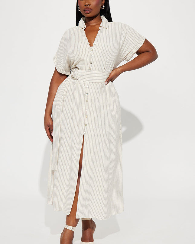 Fashion Nova Eliza Button Up Women's Maxi Dress