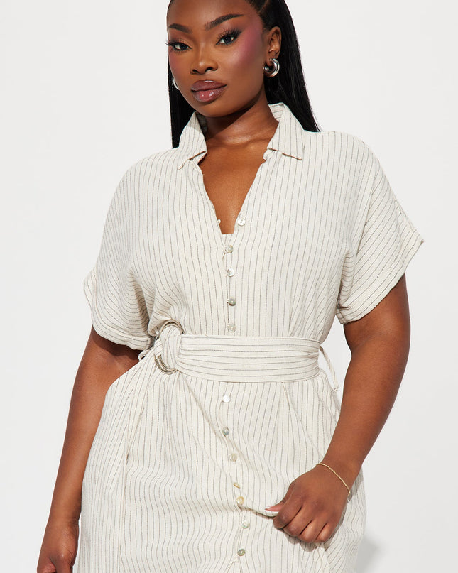 Fashion Nova Eliza Button Up Women's Maxi Dress