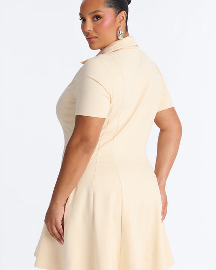 Fashion Nova Racket Up Collared Women's Mini Dress