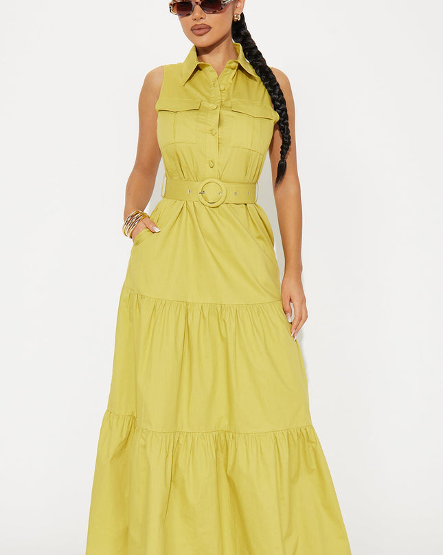 Fashion Nova Michaela Poplin Women's Maxi Dress