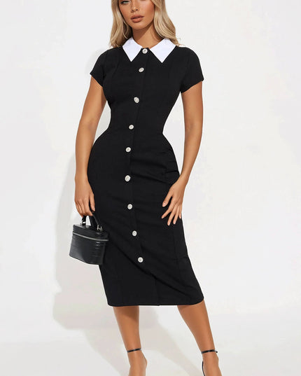 Fashion Nova Pretty And Smart Body Sculpting Women's Midi Dress