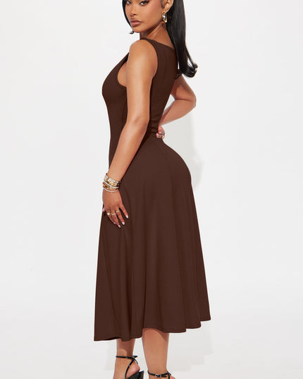 Fashion Nova Sweet Sunday Women's Knit Crepe Midi Dress