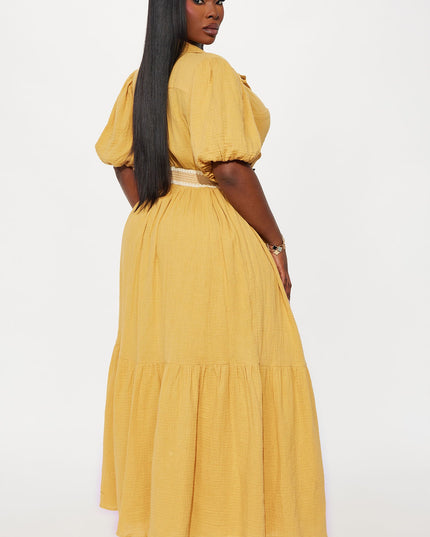 Fashion Nova Georgina Short Sleeve Women's Shirt Maxi Dress