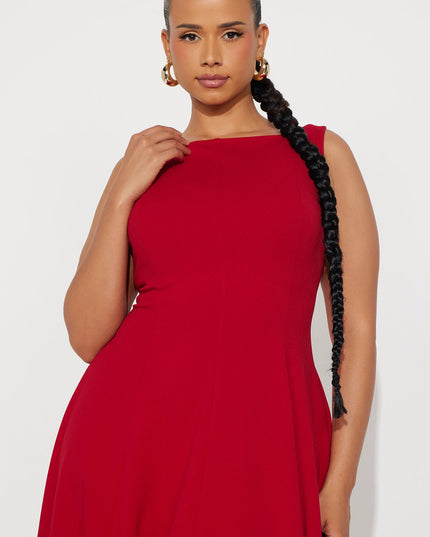 Fashion Nova Sweet Sunday Knit Crepe Women's Midi Dress