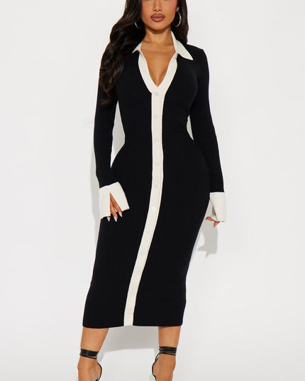 Fashion Nova Ciao Bella Women's Sweater Midi Dress
