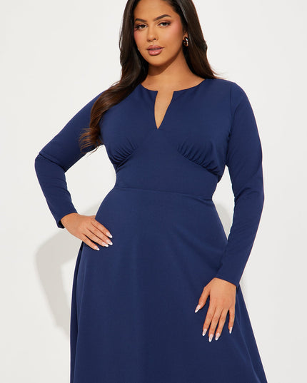 Fashion Nova Charolette Long Sleeve Women's Midi Dress