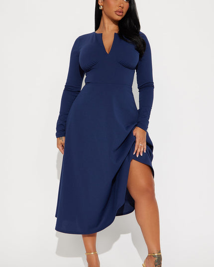 Fashion Nova Charolette Long Sleeve Women's Midi Dress