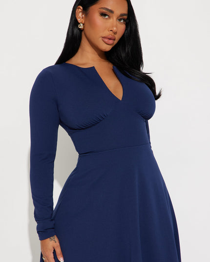 Fashion Nova Charolette Long Sleeve Women's Midi Dress