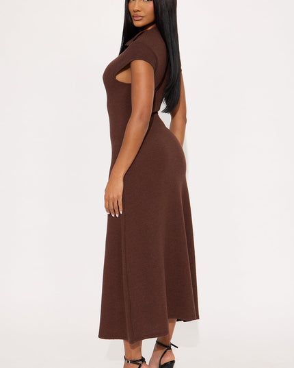 Fashion Nova Dara Textured Women's Midi Dress