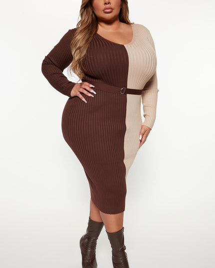 Fashion Nova Autumn Calls Women's Midi Dress