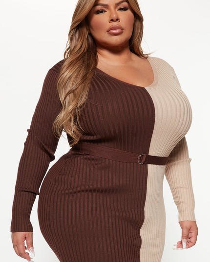 Fashion Nova Autumn Calls Women's Midi Dress