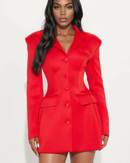Fashion Nova Arbitration Babe Women's Blazer Mini Dress