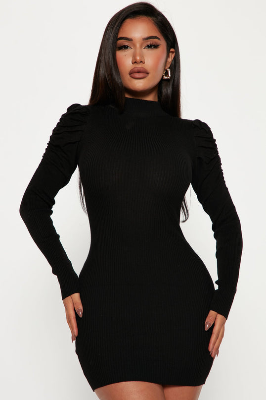 Fashion Nova I Want More Sweater Women's Mini Dress