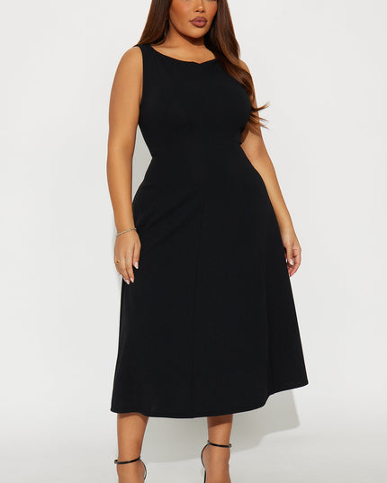 Fashion Nova Sweet Sunday Knit Crepe Women's Midi Dress