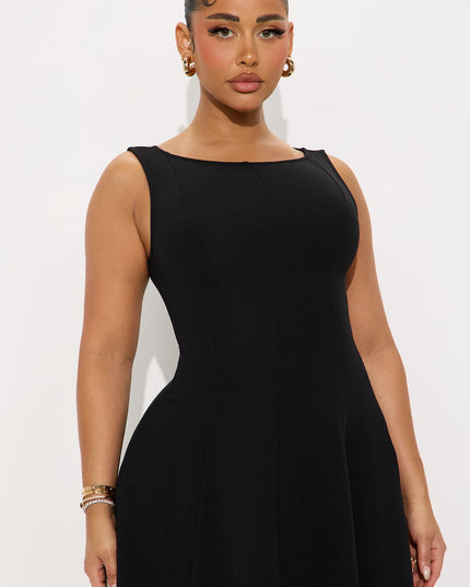 Fashion Nova Sweet Sunday Knit Crepe Women's Midi Dress
