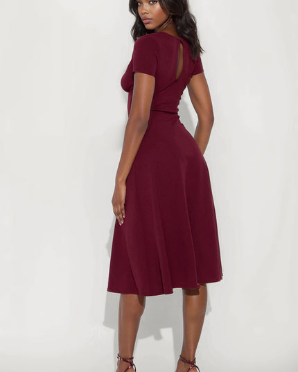 Fashion Nova Charolette Short Sleeve Women's Midi Dress