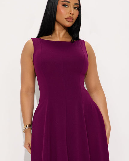 Fashion Nova Sweet Sunday Knit Crepe Women's Midi Dress