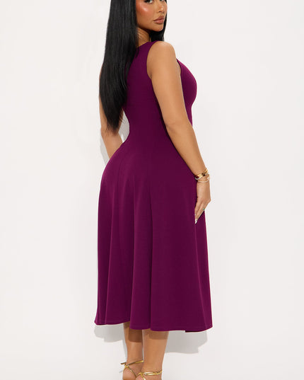 Fashion Nova Sweet Sunday Knit Crepe Women's Midi Dress