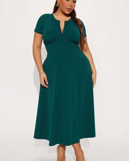 Fashion Nova Charolette Short Sleeve Women's Midi Dress