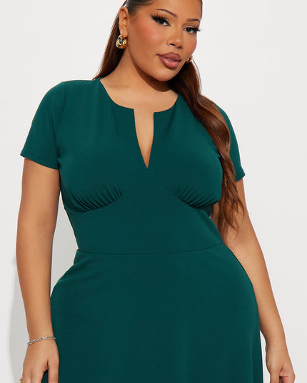 Fashion Nova Charolette Short Sleeve Women's Midi Dress