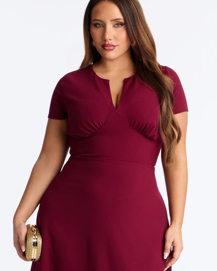 Fashion Nova Charolette Short Sleeve Women's Midi Dress