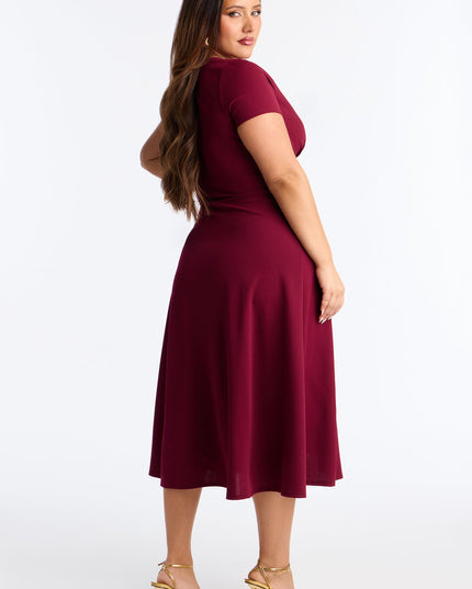 Fashion Nova Charolette Short Sleeve Women's Midi Dress