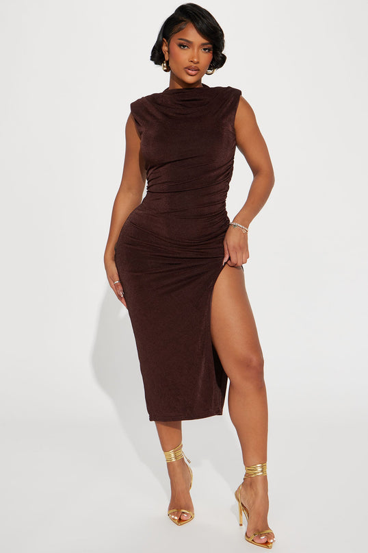 Fashion Nova Alice Ruched Women's Midi Dress
