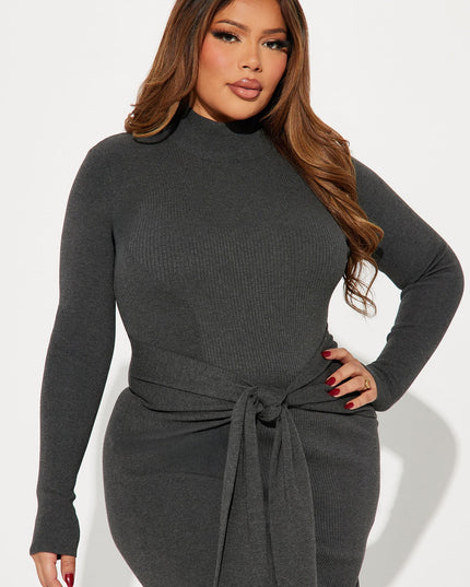 Fashion Nova Indy Sweater Women's Midi Dress
