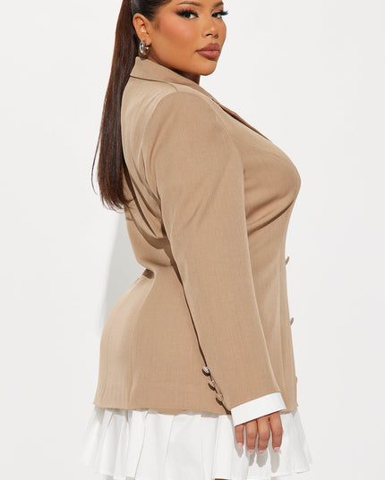 Fashion Nova Trust The Process Women's Blazer Mini Dress