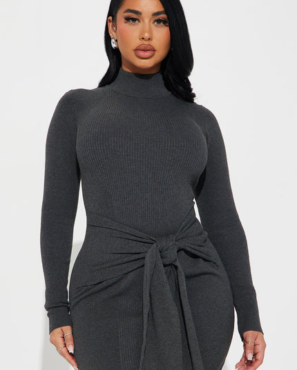 Fashion Nova Indy Sweater Women's Midi Dress
