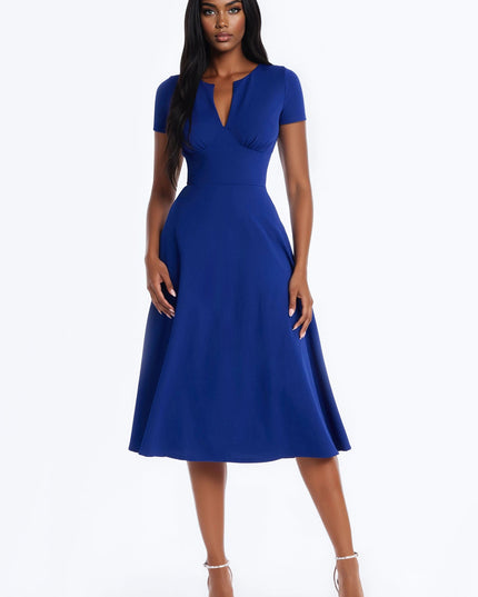 Fashion Nova Charolette Short Sleeve Women's Midi Dress