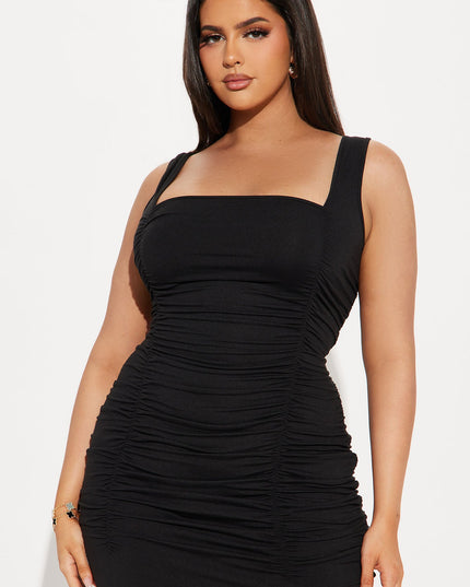 Fashion Nova Soleil Square Neck Women's Midi Dress