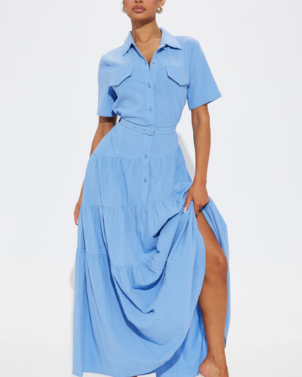 Fashion Nova Julia Maxi Shirt Women's Dress