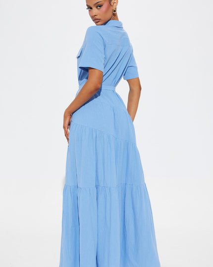 Fashion Nova Julia Maxi Shirt Women's Dress