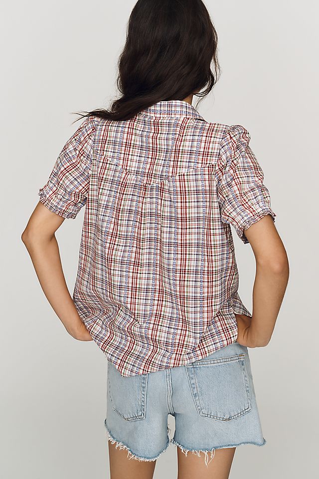 Pilcro Aly Women's Cotton Puff-Sleeve Blouse