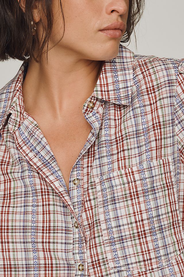 Pilcro Aly Women's Cotton Puff-Sleeve Blouse
