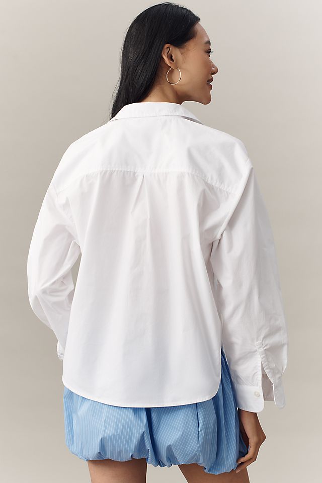 Maeve Bennet Women's Cotton Shrunken Buttondown Shirt