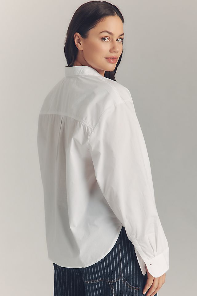 Maeve Bennet Women's Cotton Shrunken Buttondown Shirt