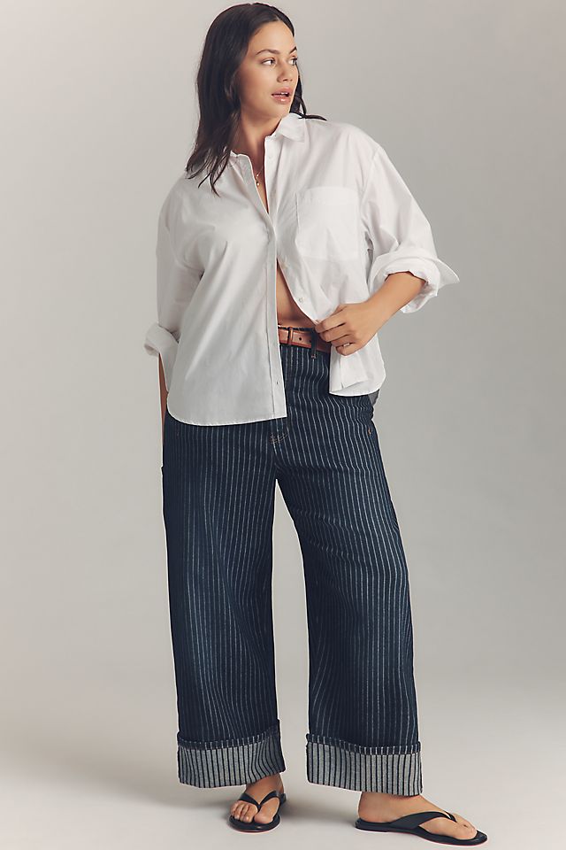 Maeve Bennet Women's Cotton Shrunken Buttondown Shirt
