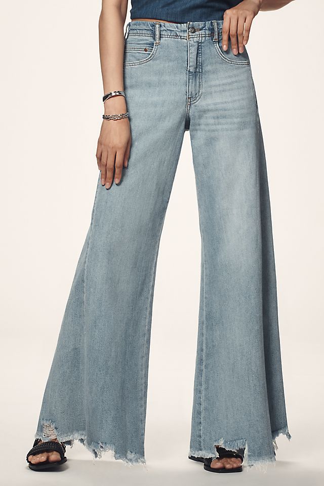 Pilcro Adi Women's Cotton Mid-Rise Flare Jeans