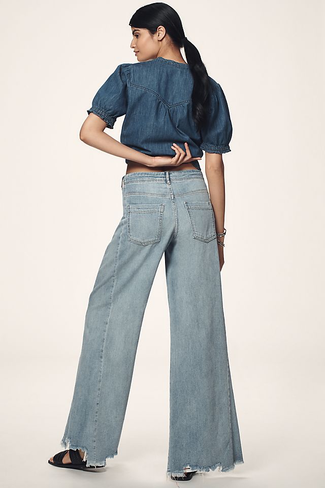 Pilcro Adi Women's Cotton Mid-Rise Flare Jeans
