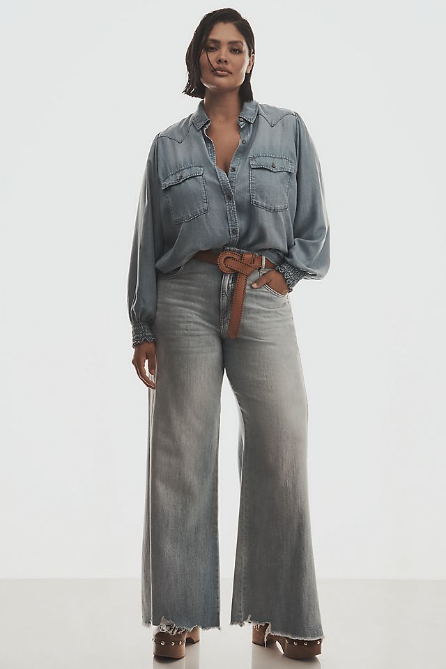 Pilcro Adi Women's Cotton Mid-Rise Flare Jeans
