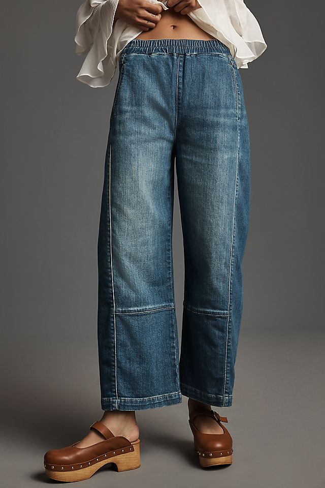 Pilcro Izzie Women's Relaxed Pull-On Barrel Jeans