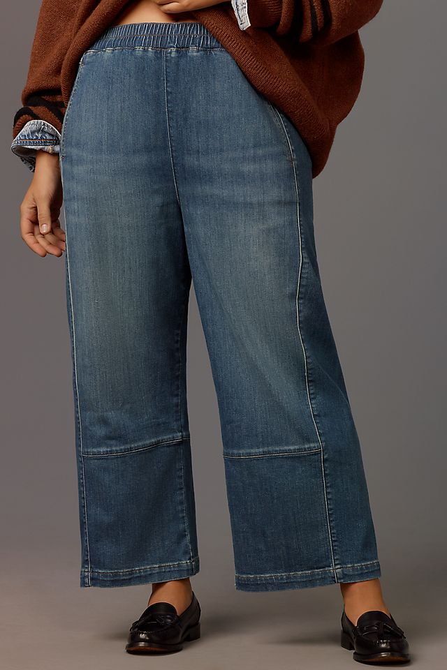 Pilcro Izzie Women's Relaxed Pull-On Barrel Jeans
