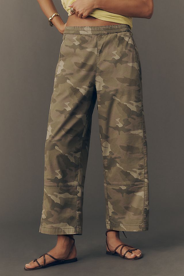 Pilcro Izzie Women's Relaxed Printed Pull-On Barrel Pants