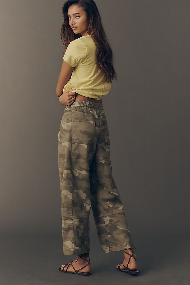 Pilcro Izzie Women's Relaxed Printed Pull-On Barrel Pants