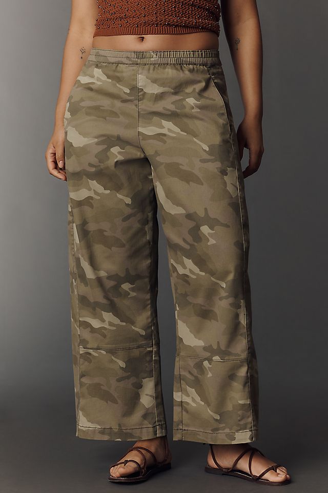 Pilcro Izzie Women's Relaxed Printed Pull-On Barrel Pants